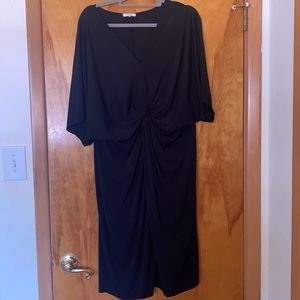 Black front knit kimono style dress from Maurice’s.
